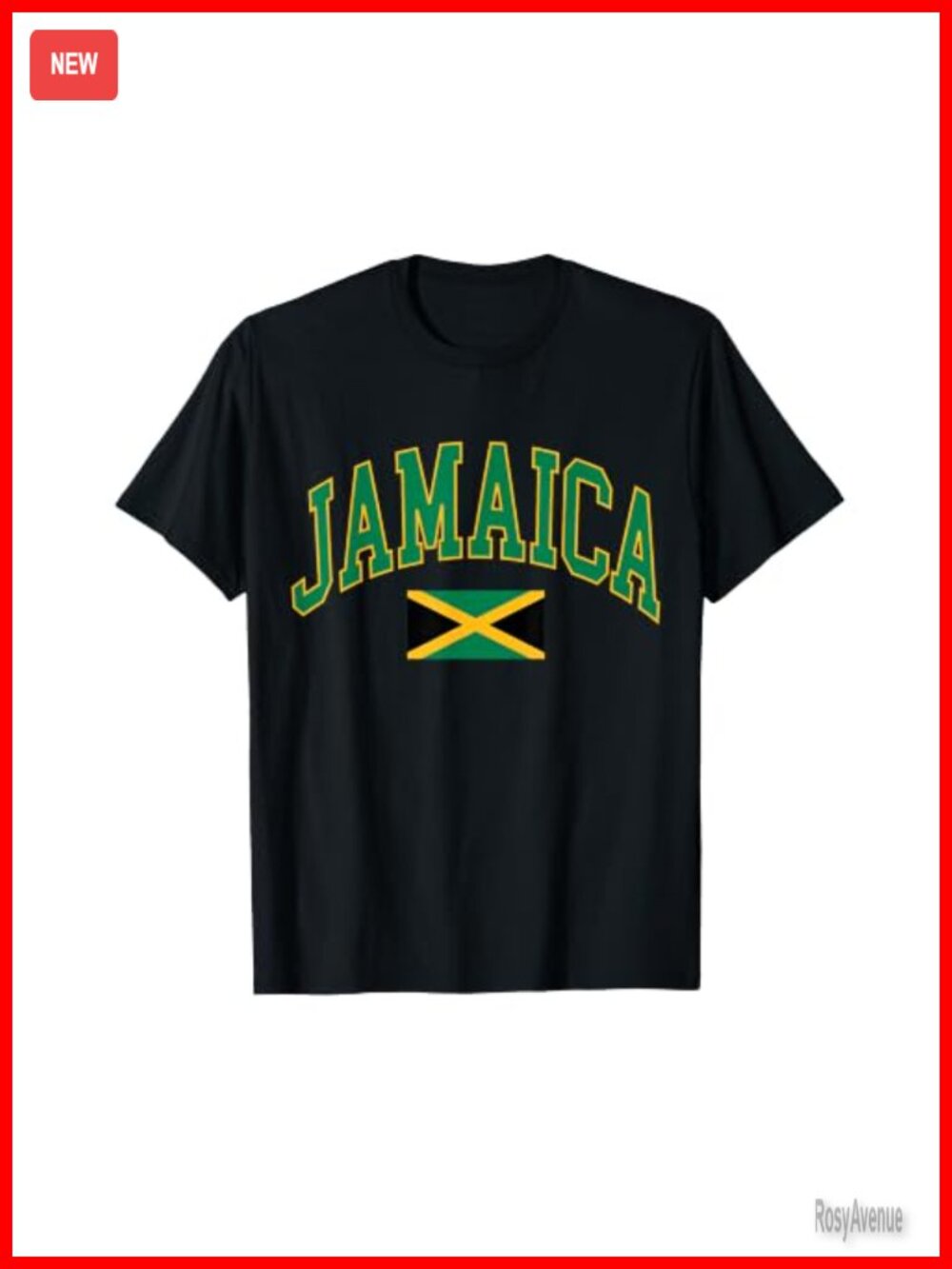Jamaica Flag Graphic Tee Short Sleeve T-Shirt